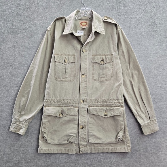 Gilet Vintage Banana Republic Beige – Style Safari Et Voyage, Taille M Avec Poches